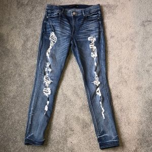 Express ripped jeans
